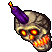 Giant Skull Candle