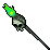 Green Skull Torch