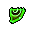 Green Solar Symbol Fragment